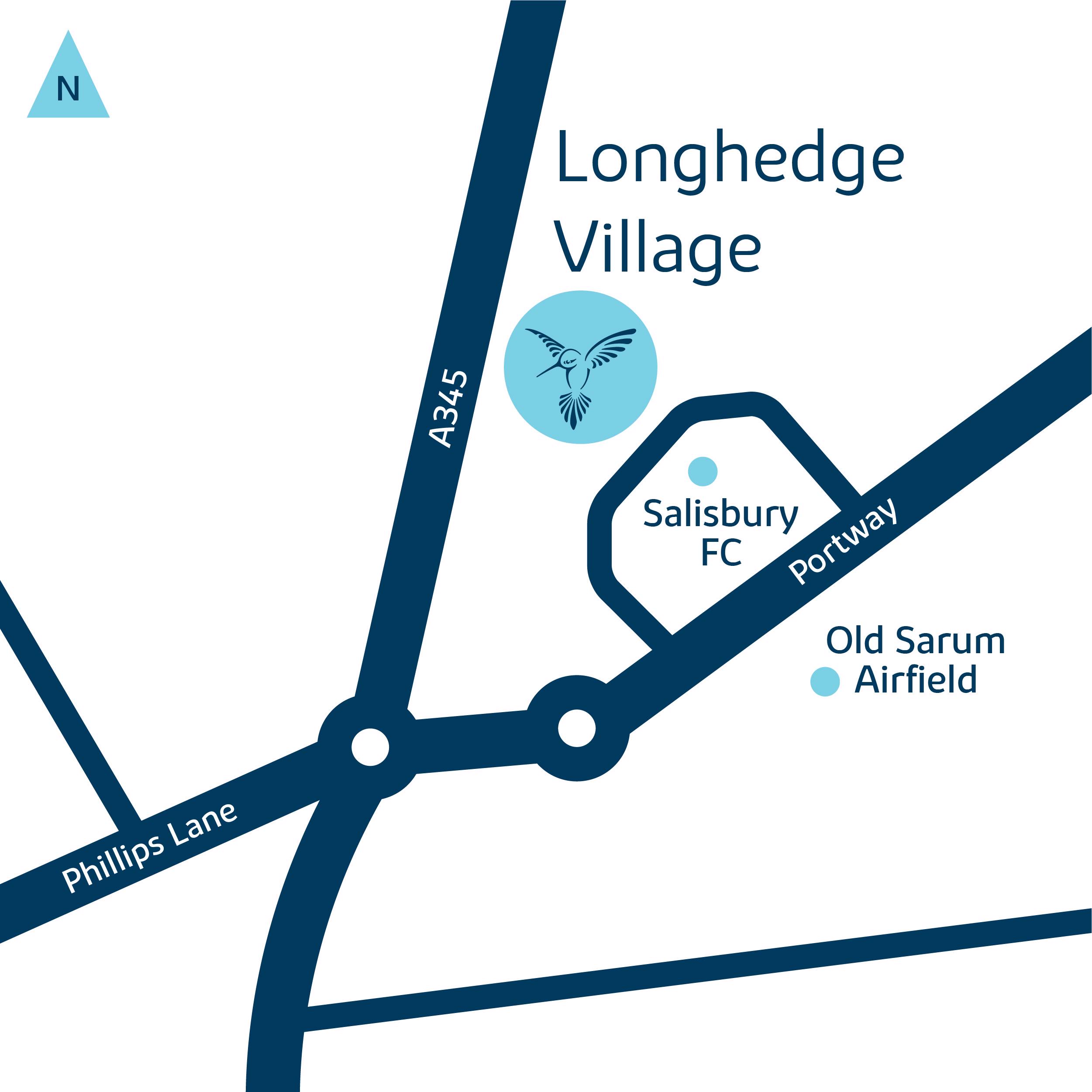 Development map for longhedge village